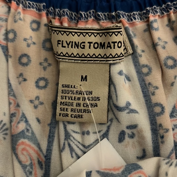 Off Shoulder Patterned Jumpsuit - Picture 3 of 5